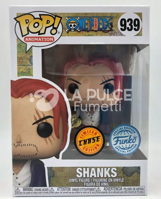 ONE PIECE:SHANKS - VINYL FIGURE #   939 - POP FUNKO CHASE LIMITED SPECIAL EDITION