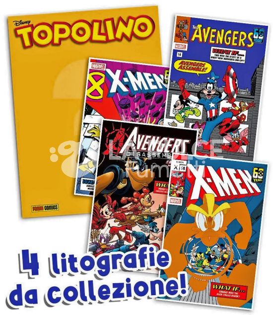 TOPOLINO LIBRETTO #  3596 + LITOGRAFIE MARVEL 2A SERIE 9-10-11-12 (DI 12)