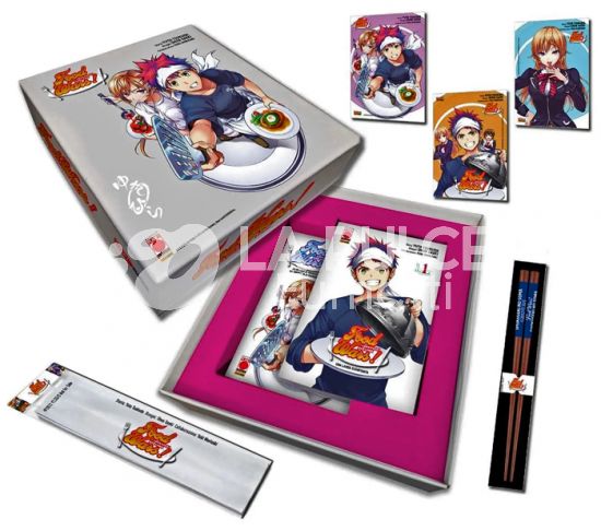 FOOD WARS COFANETTO DELUXE - VOLUMI 1 E 2 VARIANT + GADGET