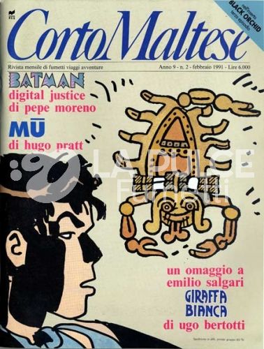 CORTO MALTESE ANNO  9 #     2 + INSERTO BLACK ORCHID
