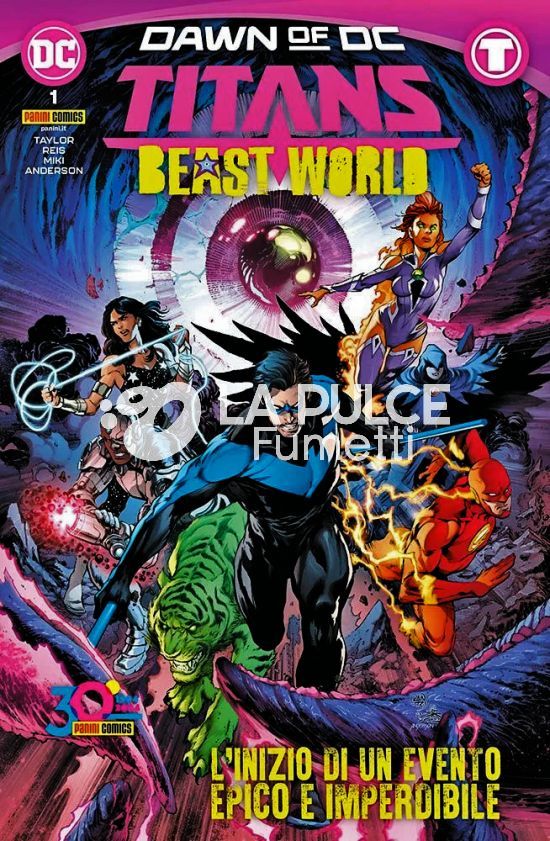 DC CROSSOVER 36/40 - TITANS: BEAST WORLD 1/5 - DAWN OF DC COMPLETA NUOVI