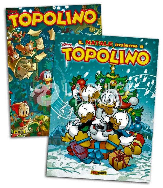 TOPOLINO LIBRETTO #  3604 + TOPOLIBRO IL NATALE INSIEME A TOPOLINO