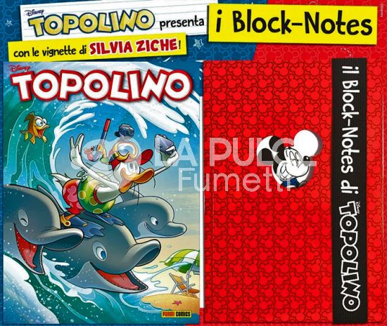 TOPOLINO LIBRETTO #  3485 + BLOCK-NOTES ROSSO - SILVIA ZICHE