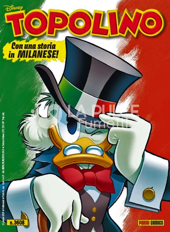 TOPOLINO LIBRETTO #  3608 - VERSIONE LOMBARDIA