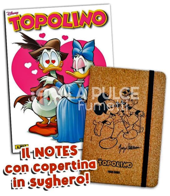 TOPOLINO LIBRETTO #  3612 + BLOCK NOTES IN SUGHERO