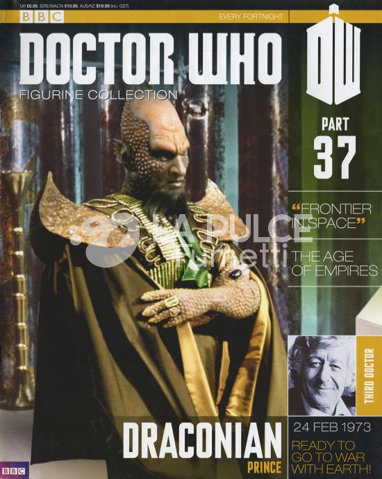 DOCTOR WHO FIGURINE COLLECTION #    37: DRACONIAN PRINCE