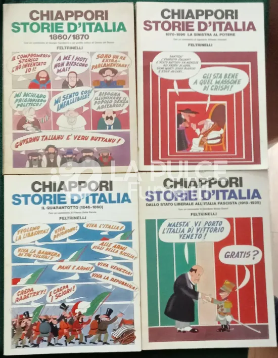 CHIAPPORI : STORIE D'ITALIA 4 VOLUMI COMPLETA DAL 1846/1925
