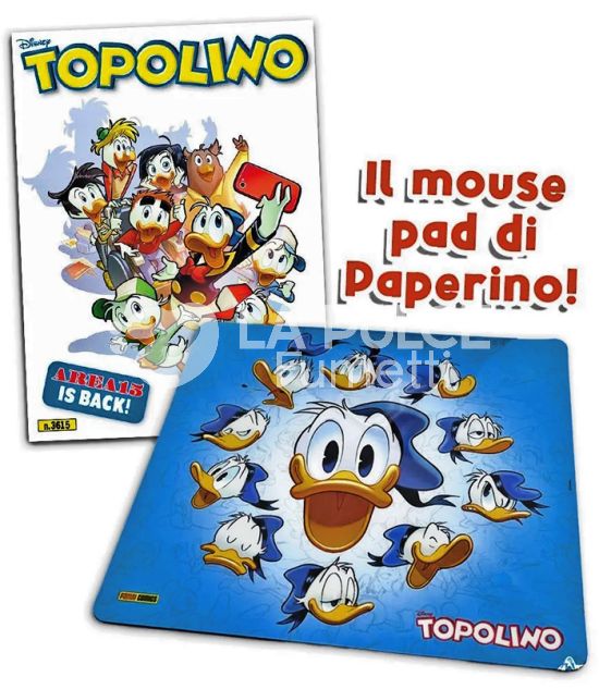 TOPOLINO LIBRETTO #  3615 + IL MOUSE PAD DI PAPERINO
