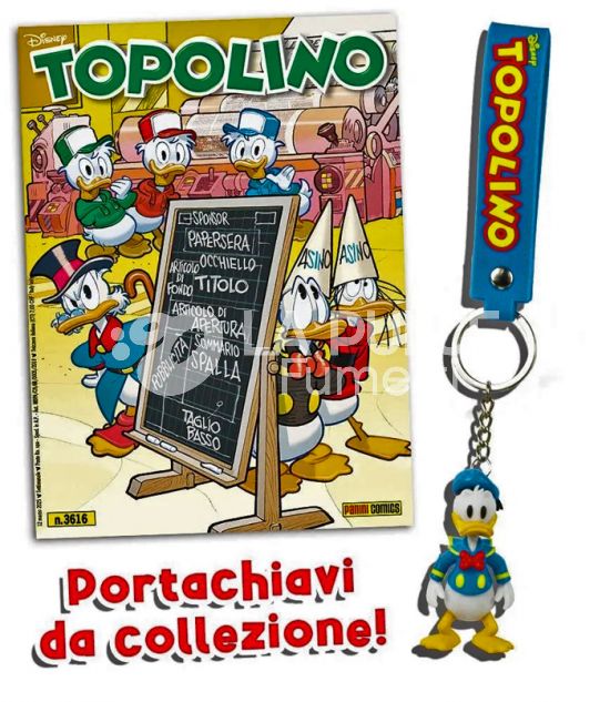 TOPOLINO LIBRETTO #  3616 + PORTACHIAVI DI PAPERINO