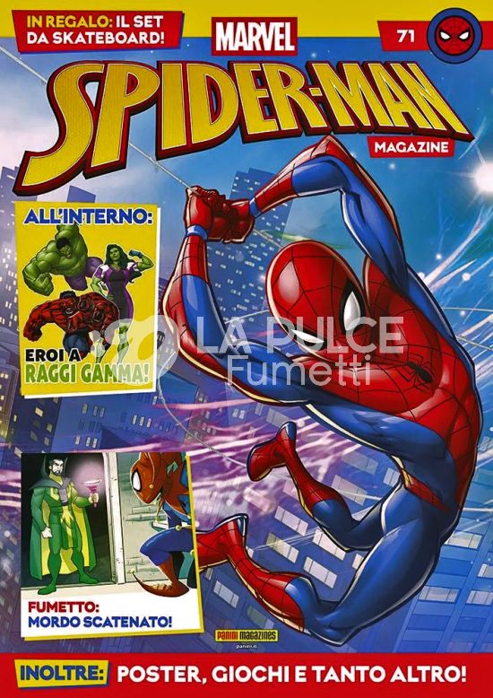 PANINI COMICS MEGA #   136 - SPIDER-MAN MAGAZINE 71 + SET DA SKATEBOARD