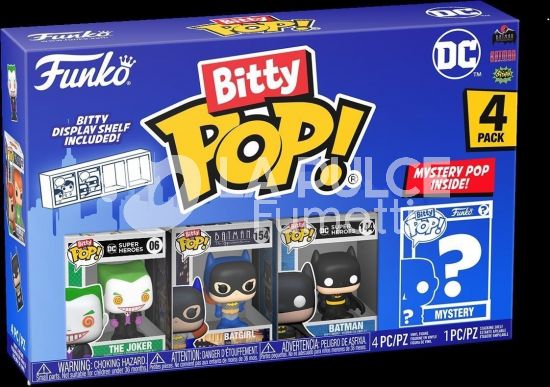 DC COMICS: THE JOKER #    06 + BATGIRL #   154 + BATMAN #   144 + MYSTERY POP! - 4 PACK - BITTY POP
