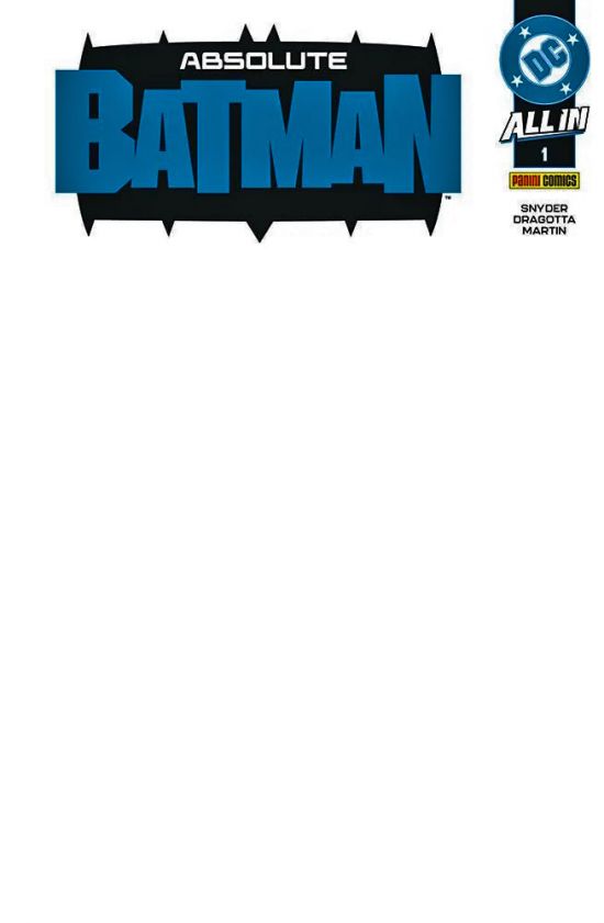 ABSOLUTE BATMAN #     1 - BLANK VARIANT - ALL IN