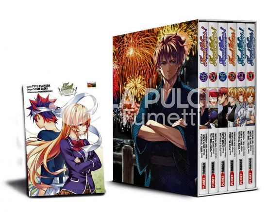 FOOD WARS - COFANETTO #     5 - VOLUMI 25-26-27-28-29-30 + CARTOLINA 1A TIRATURA
