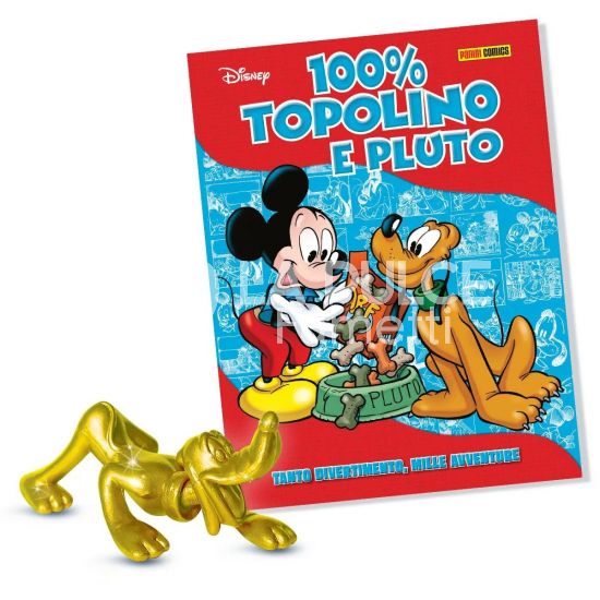 100% DISNEY #    45 - 100% TOPOLINO E PLUTO + PLUTO STATUETTA GOLD