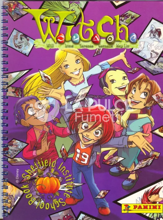 WITCH ALBUM FIGURINE PANINI COMPLETO + POSTER