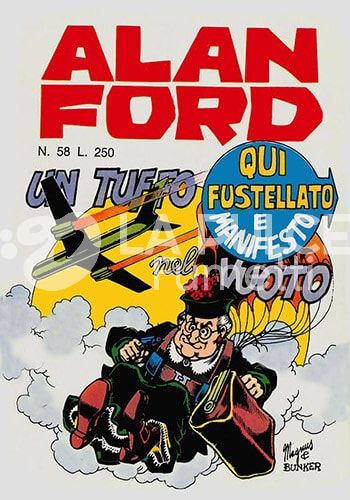 ALAN FORD ORIGINALE #    58: UN TUFFO NEL VUOTO - NO ADESIVI E MANIFESTO