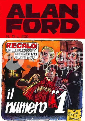 ALAN FORD ORIGINALE #    11: IL NUMERO UNO + ADESIVI