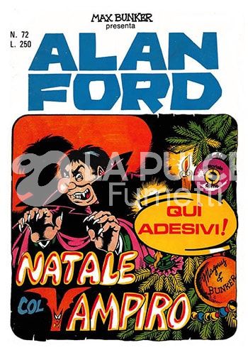 ALAN FORD ORIGINALE #    72: NATALE COL VAMPIRO + ADESIVI