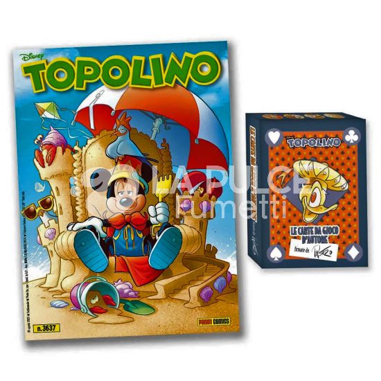 TOPOLINO LIBRETTO #  3637 + CARTE DI LORENZO PASTROVICCHIO MAZZO NERO