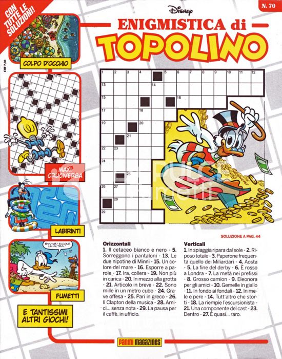 ENIGMISTICA DI TOPOLINO # 70