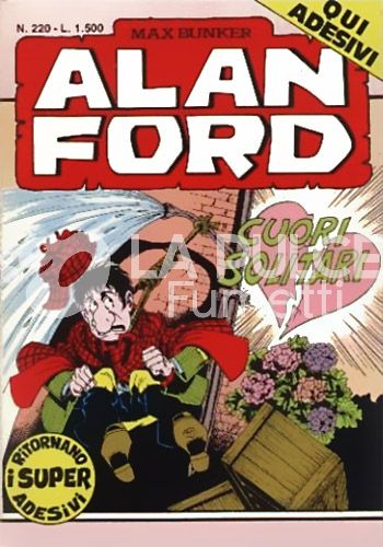 ALAN FORD ORIGINALE #   220: CUORI SOLITARI + ADESIVI