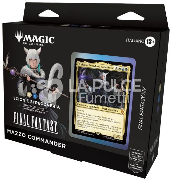 MAGIC THE GATHERING - MAZZO COMMANDER FINAL FANTASY XIV: SCION E STREGONERIA ( BIANCO - BLU - NERO )