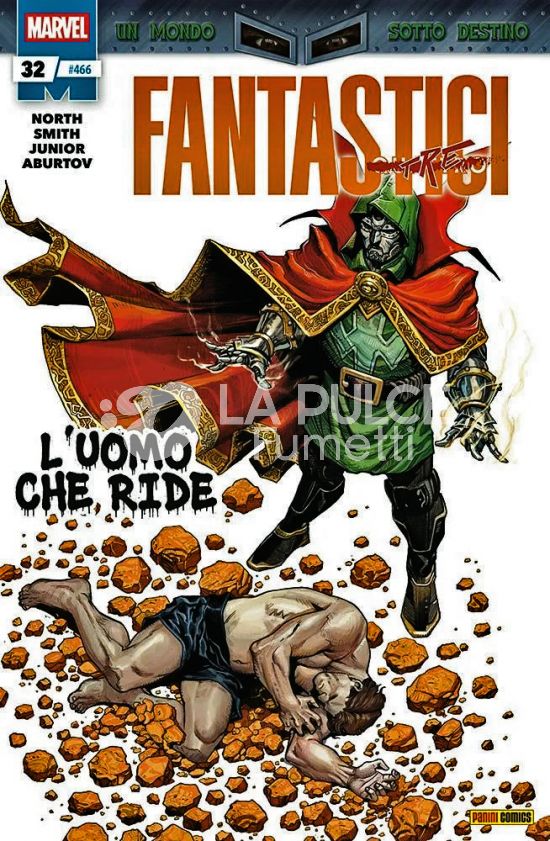 FANTASTICI QUATTRO #   466 - FANTASTICI QUATTRO 32 - UN MONDO SOTTO DESTINO + PACCHETTO FIGURINE E CARTOLINA