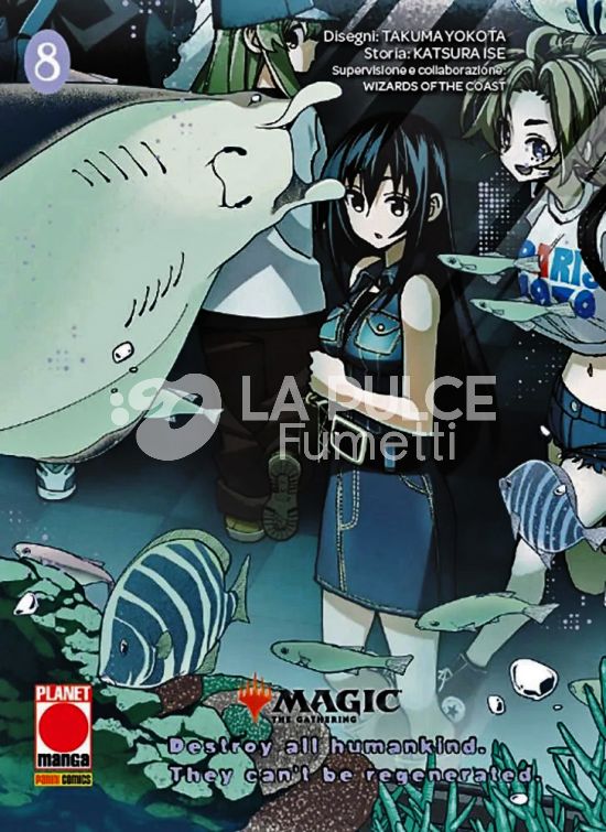 MAGIC THE GATHERING - DESTROY ALL HUMANKIND. THEY CAN'T BE REGENERATED. #     8 + LA CARTA BONE SHREDDER