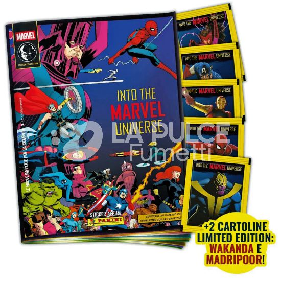 INTO THE MARVEL UNIVERSE STICKER ALBUM - STARTER PACK