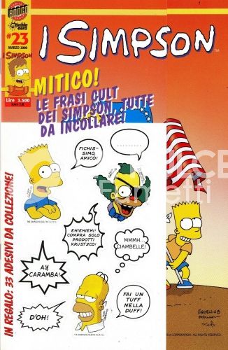 SIMPSONS COMICS #    23 - NO  ADESIVI