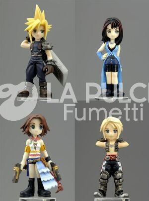 FINAL FANTASY TRADING ARTS MINI #     1 - VAHN (FFXII) + YUNA (FFX-2) + RINOA (FFVIII) + CLOUD (FFVII)