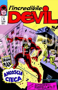 L'INCREDIBILE DEVIL #    26: ANGOSCIA CIECA - NO ADESIVI