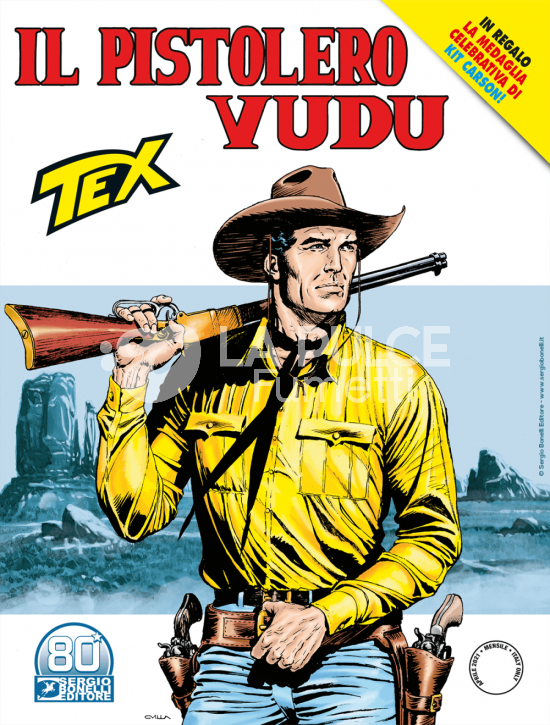 TEX GIGANTE #   726: IL PISTOLERO VUDU - CON  MEDAGLIA KIT CARSON