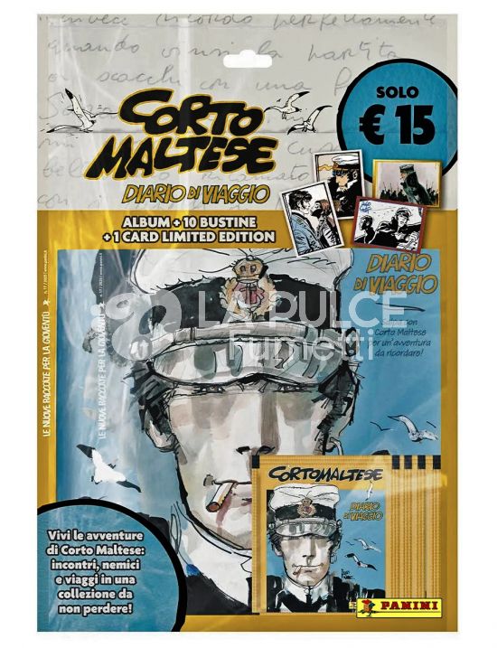 CORTO MALTESE - DIARIO DI VIAGGIO STICKER E TRADING CARD ALBUM - STARTER PACK