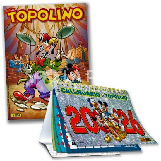 TOPOLINO LIBRETTO #  3651 + CALENDARIO DA TAVOLO 2026