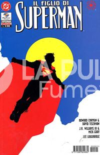 SUPERMAN: IL FIGLIO DI SUPERMAN    ( UN PEZZO COPERTINA RETRO STRAPPATA )