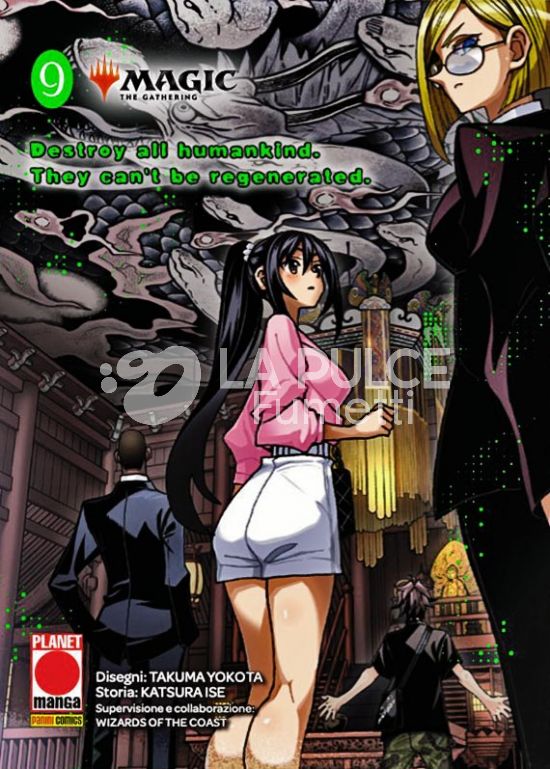 MAGIC THE GATHERING - DESTROY ALL HUMANKIND. THEY CAN'T BE REGENERATED. #     9 + LA CARTA DISENCHANT