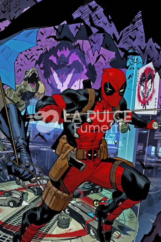 DC CROSSOVER # 47 - BATMAN/DEADPOOL - VARIANT WRAPAROUND DI DAN MORA