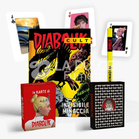 DIABOLIK CULT # 1: INVISIBILE MINACCIA + CARTE DA POKER INEDITE DISEGNATE DA MATTEO BUFFAGNI