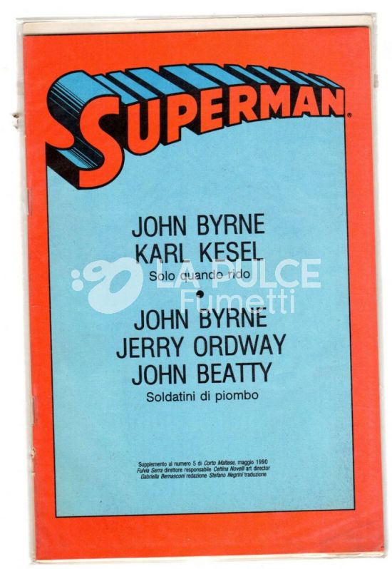 SUPERMAN INSERTO 1/3 ( ORIGINARIAMENTE SU CORTO MALTESE ANNO 8 N° 9-11-12 )