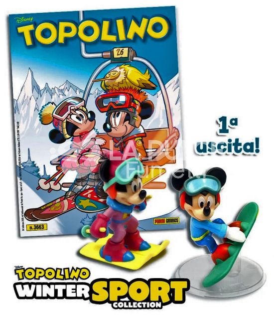 TOPOLINO LIBRETTO #  3663 + WINTER SPORT COLLECTION 1 (DI 4) - TOPOLINO E MINNI