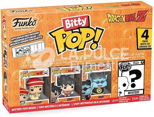 DRAGON BALL Z: GOHAN + GOKU + KAIO (RE KAIOH) + MYSTERY POP!  - 4 PACK - BITTY POP
