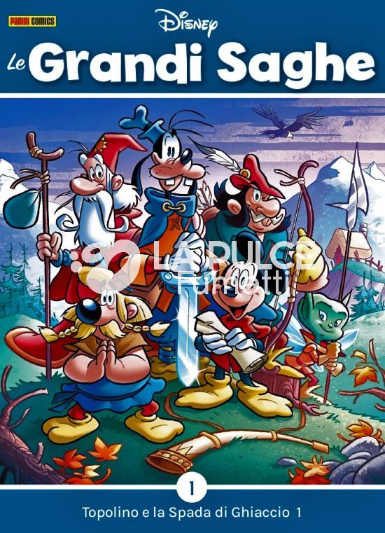 LE GRANDI SAGHE - TOPOLINO E LA SPADA DI GHIACCIO 1/3 COMPLETA ( N 2 ESAURITO )