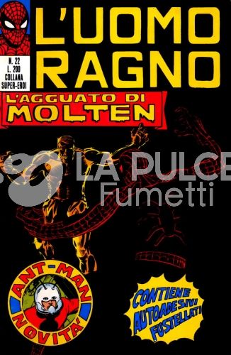 UOMO RAGNO #    22: L'AGGUATO DI MOLTEN - NO ADESIVI