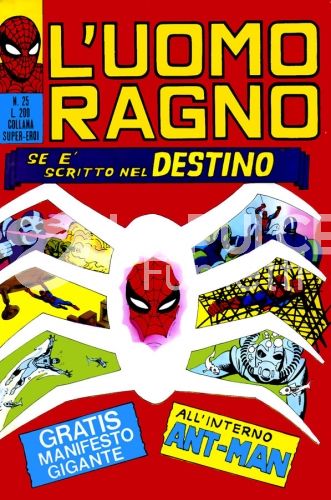 UOMO RAGNO #    25: SE E'  SCRITTO NEL DESTINO - NO MANIFESTO
