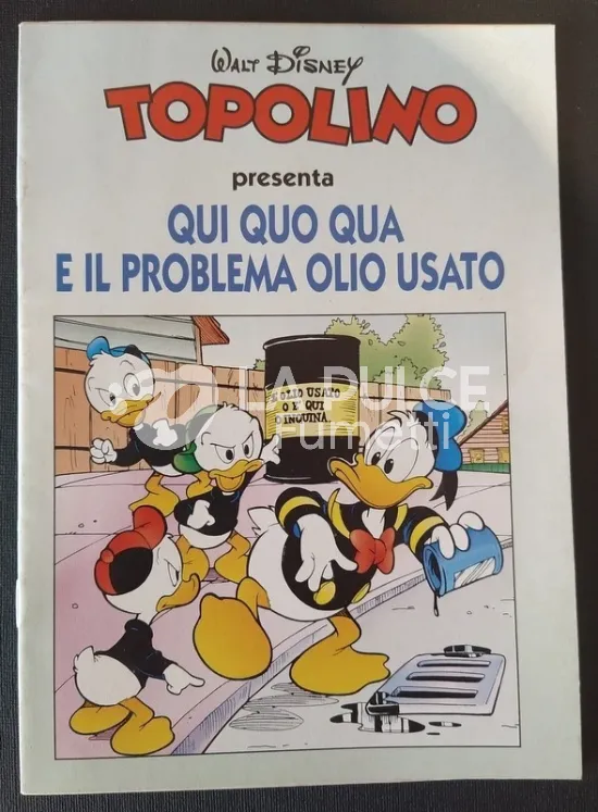TOPOLINO PRESENTSA QUI QUO QUA E IL PROBLEMA DELL'OLIO USATO ALLEGATO A TOPOLINO 1942