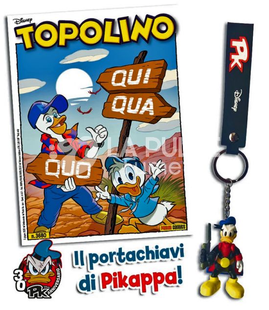 TOPOLINO LIBRETTO #  3680 + PORTACHIAVI DI PK