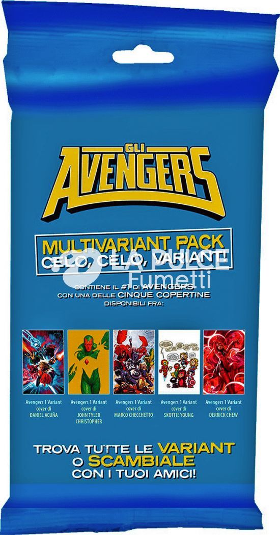 I VENDICATORI 163/172 - GLI AVENGERS 1/10 ( N 1 MULTIVARIANT PACK, N 165/3-166/4 ESAURITI )