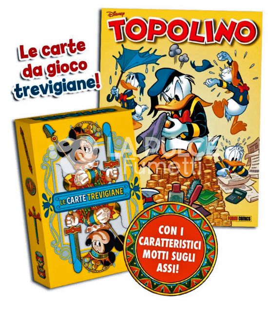 TOPOLINO LIBRETTO #  3698 + CARTE DA GIOCO TREVIGIANE - IVAN BIGARELLA